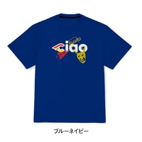 チネリ　CIAO アイコン Tシャツ  ブルーネイビー