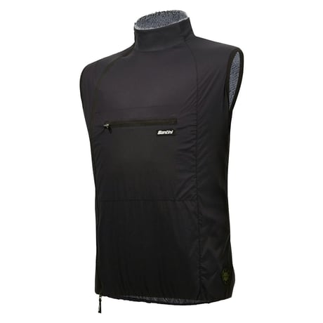 【Santini サンティーニ】3Mアルファパックウィンターベスト　ブラック　M