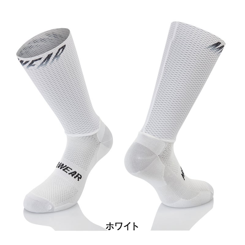 AERO DRY SOCKS エアロドライ サイクリングソックス ホワイト | Podium