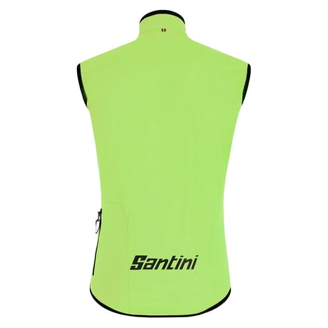 【Santini サンティーニ】GUARD NIMBUS RAINPROOF VEST レインプルーフベスト フルオグリーン