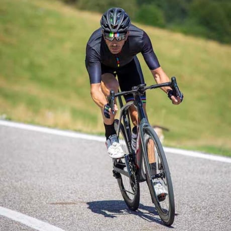 【Santini サンティーニ】 UCI RAINBOW – S/S TRAINING JERSEY  OFFICIAL FAN LINE レインボー S/Sトレーニングジャージ　ブラック 3XL