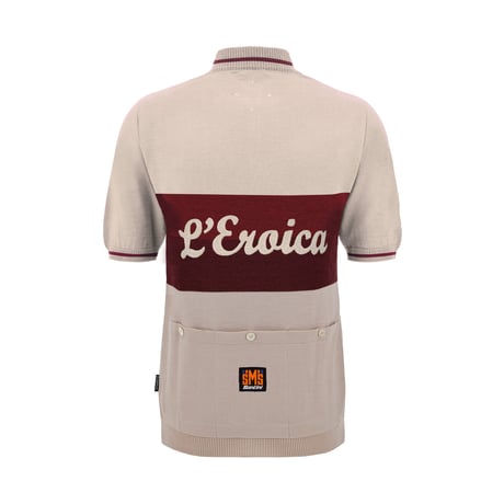 サンティーニ　EROICA VINO - SHORT SLEEVE WOOL JERSEY CAPPUCCINO