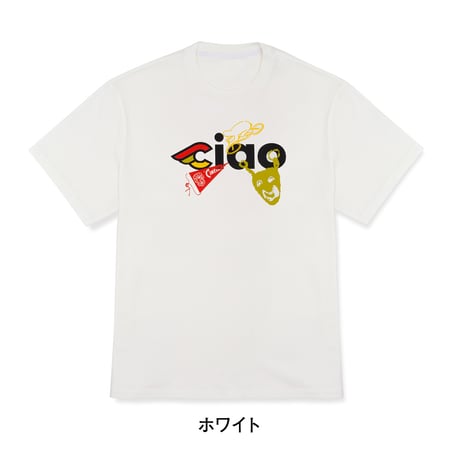 チネリ　CIAO アイコン Tシャツ  ホワイト