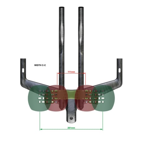 Vision Metron TFA Aerobar with Snakebite stem  400 670-0207012034