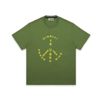 チネリ　ピース＆バイク85 – Tシャツ グリーン