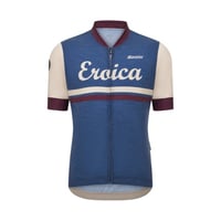 サンティーニ　EROICA IRIS - SHORT SLEEVE WOOL JERSEY AVIO