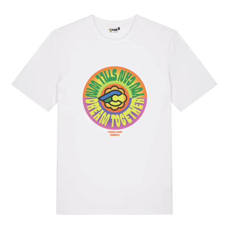 チネリ Tシャツ インカ・イロリ "ドリームトゥギャザー" ホワイト