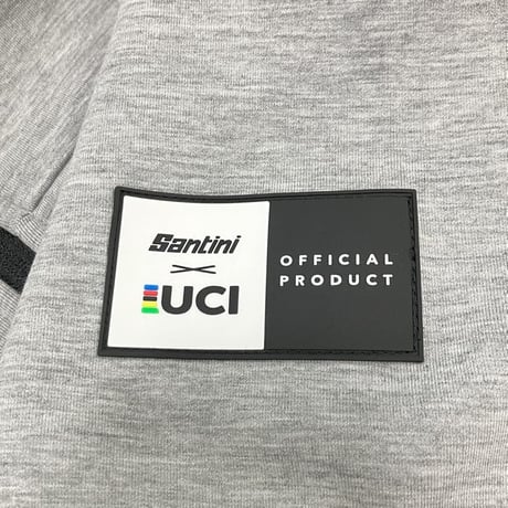サンティーニ フルジップフーディー UCI Official IRIDE グレイ