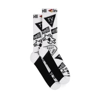 チネリ ソックス 75th anniversary white black