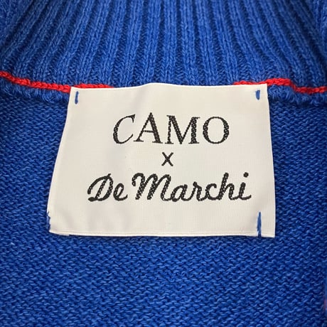デマルキ　Camo Knit Bomber カモ・ニット・ボンバー  ロイヤル
