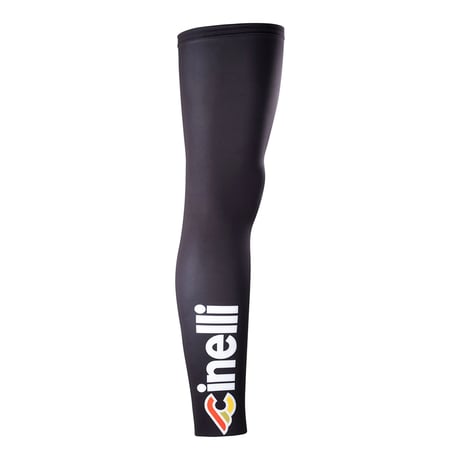 チネリ レッグウォーマー TEMPO LEG WARMER BLACK LOGO SCRITTA CINELLI