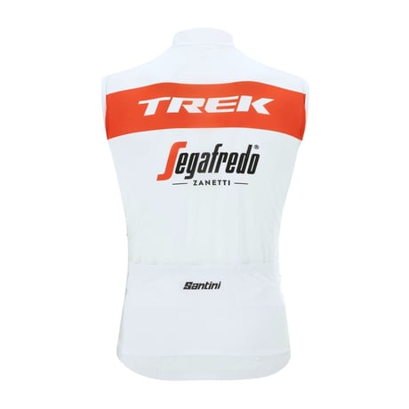 【Santini サンティーニ】 トレック セガ・フレッド　レプリカ ウィンドベスト　ホワイト