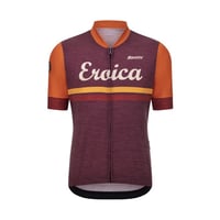 サンティーニ　EROICA IRIS - SHORT SLEEVE WOOL JERSEY BORDEAUX