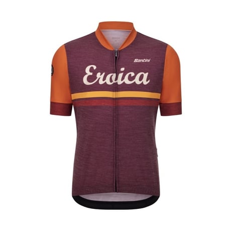 サンティーニ　EROICA IRIS - SHORT SLEEVE WOOL JERSEY BORDEAUX
