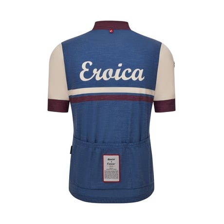 サンティーニ　EROICA IRIS - SHORT SLEEVE WOOL JERSEY AVIO