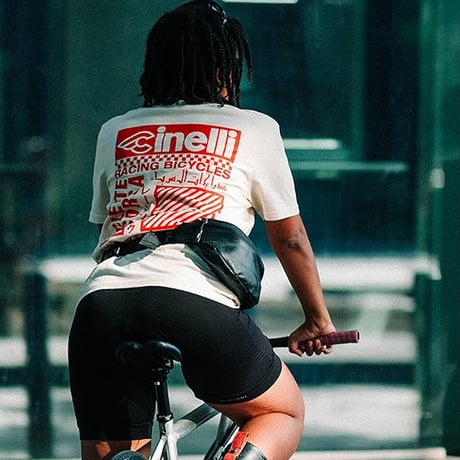 チネリ Tシャツ RACING BICYCLES NATURAL RAW