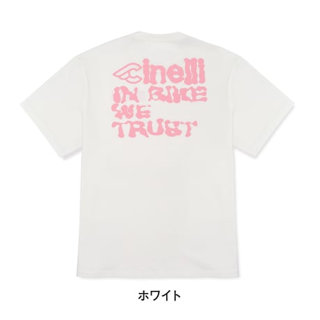 チネリ　IN BIKE WE TRUST Tシャツ  ホワイト