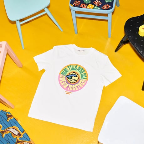 チネリ Tシャツ インカ・イロリ "ドリームトゥギャザー" ホワイト
