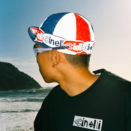 チネリ キャップ OVAL RED & BLUE