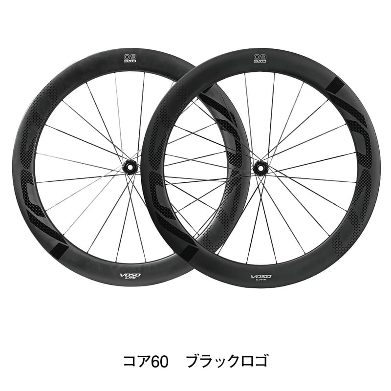 VOSO CORE ヴォソ コア 60 ホイールセット ブラックロゴ | Podium ONL