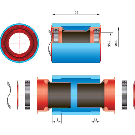 BB ck BB386EVO/BB30 to PF30 PF6000/CZ 200-3112