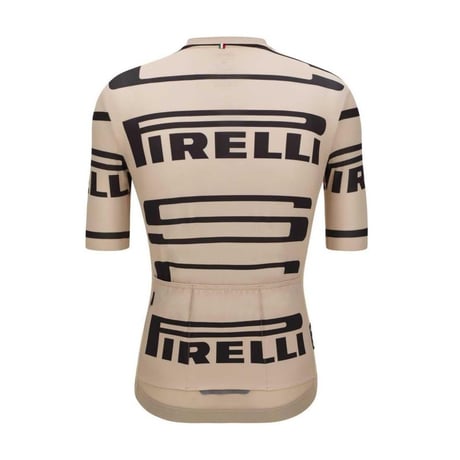 サンティーニ PIRELLI  ピレリ スポーツクラブ・サイクリングジャージ ベージュ