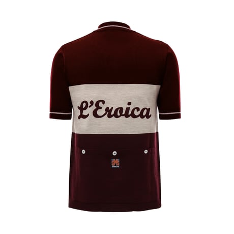 サンティーニ　EROICA VINO - SHORT SLEEVE WOOL JERSEY BORDEAUX