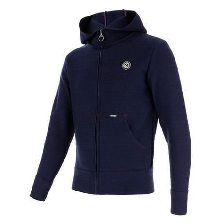 【Santini サンティーニ】長袖 フード付きアウター Eroica Confine Hoodie エロイカフーデー マリーン