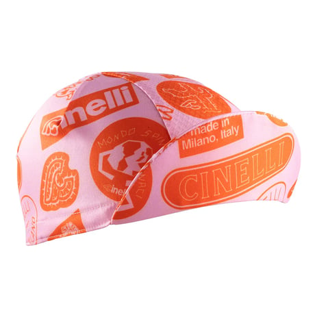 チネリ キャップ SUPERCORSA CAP WHITE PATTERN ROSA