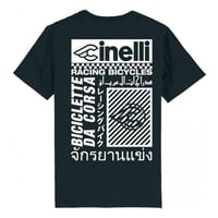 チネリ Tシャツ RACING BICYCLES BLACK