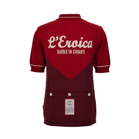 サンティーニ　EROICA 29° GAIOLE - SHORT SLEEVE WOOL JERSEY BORDEAUX