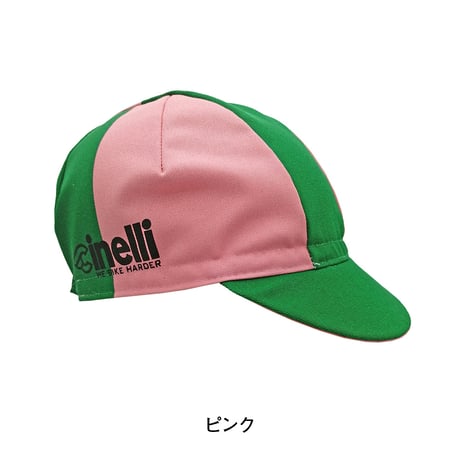 チネリ キャップ WE BIKE HARDER PINK