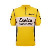 サンティーニ　EROICA COLNAGO - SHORT SLEEVE WOOL JERSEY GIALLO