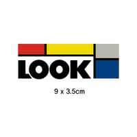 【オンラインストア限定】LOOK　ヘリテージステッカー 9x3.5cm