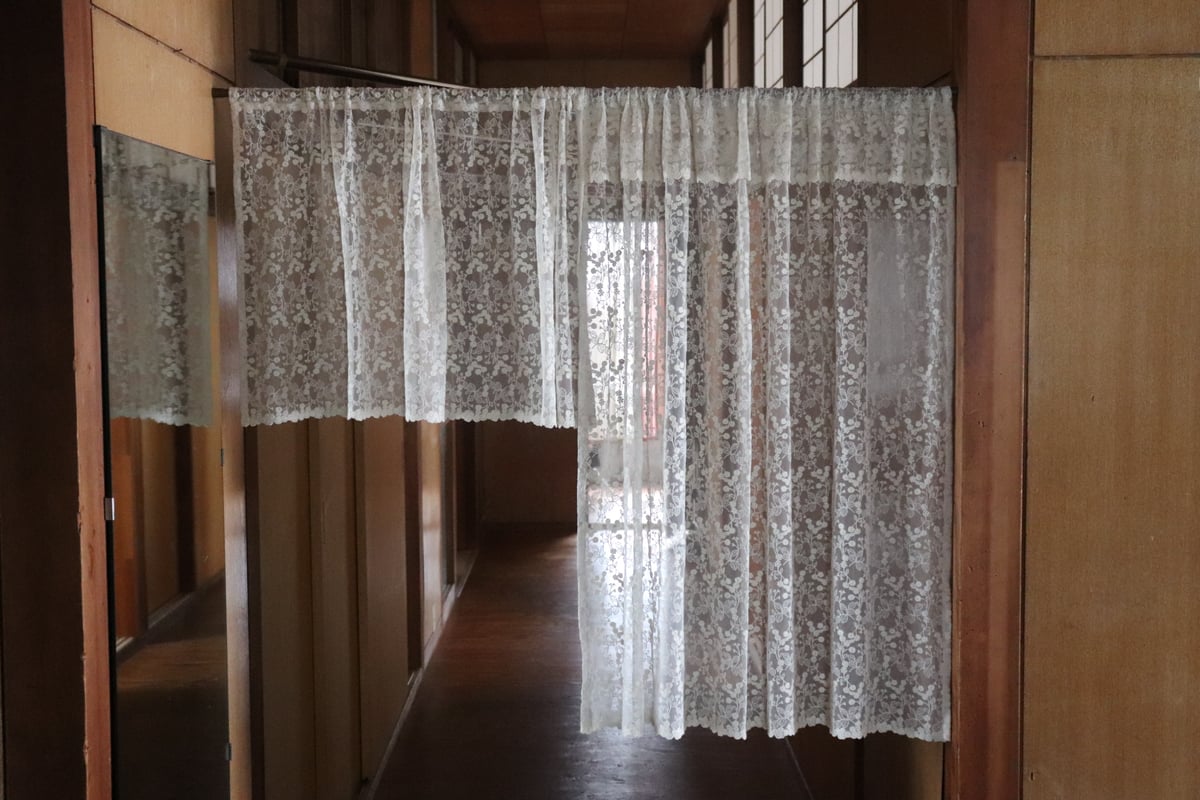 カフェカーテン　フランス製チュールレース チュールレース・カフェカーテン【B】 | 羽布（ウフ）