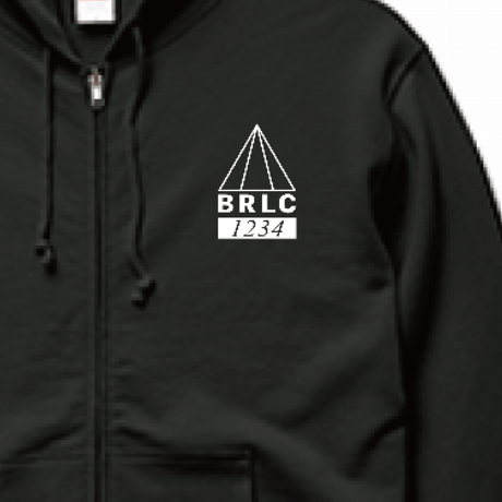 セミオーダーBRLCジップアップパーカー(black)メンズ BC02032Z