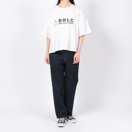 BRLCサイドスリットオーバーTシャツ(white)レディース BC01051W