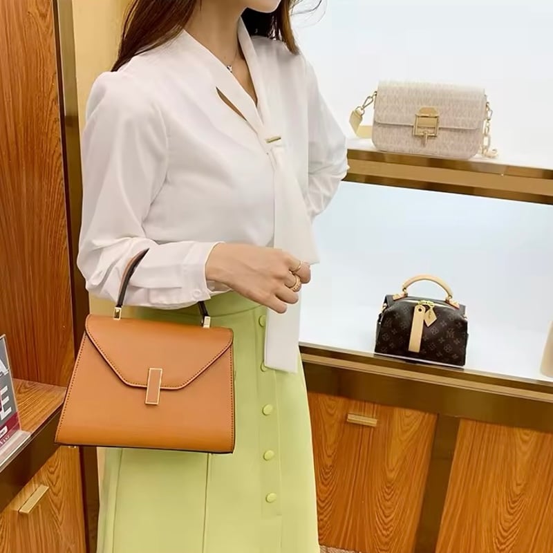 予約】 本革 トップハンドルバッグ クロスショルダーバッグ 2サイズ 6