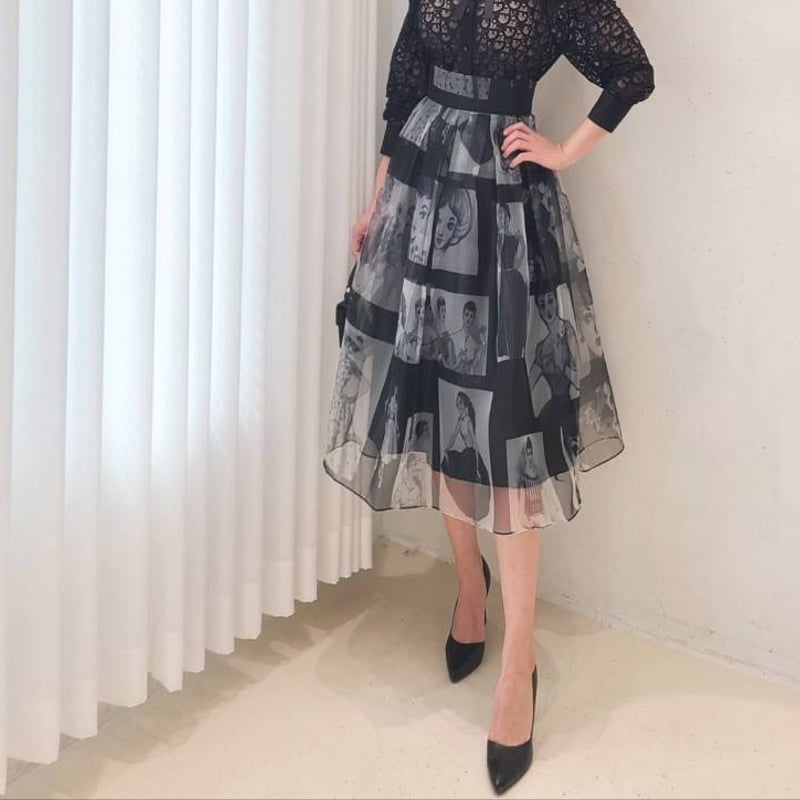 彼岸花 ブラウス スカート セットアップ　アンドエルシー 彼岸花 ブラウス スカート セットアップ アンドエルシー - メルカリ