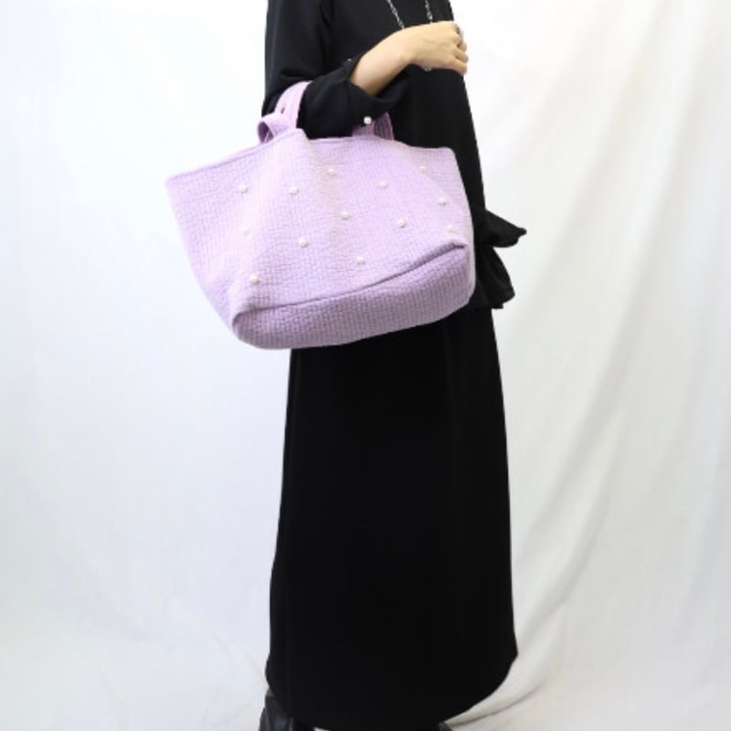 予約】ヌビバッグ パール付きヌビバッグ トートバッグ 4色