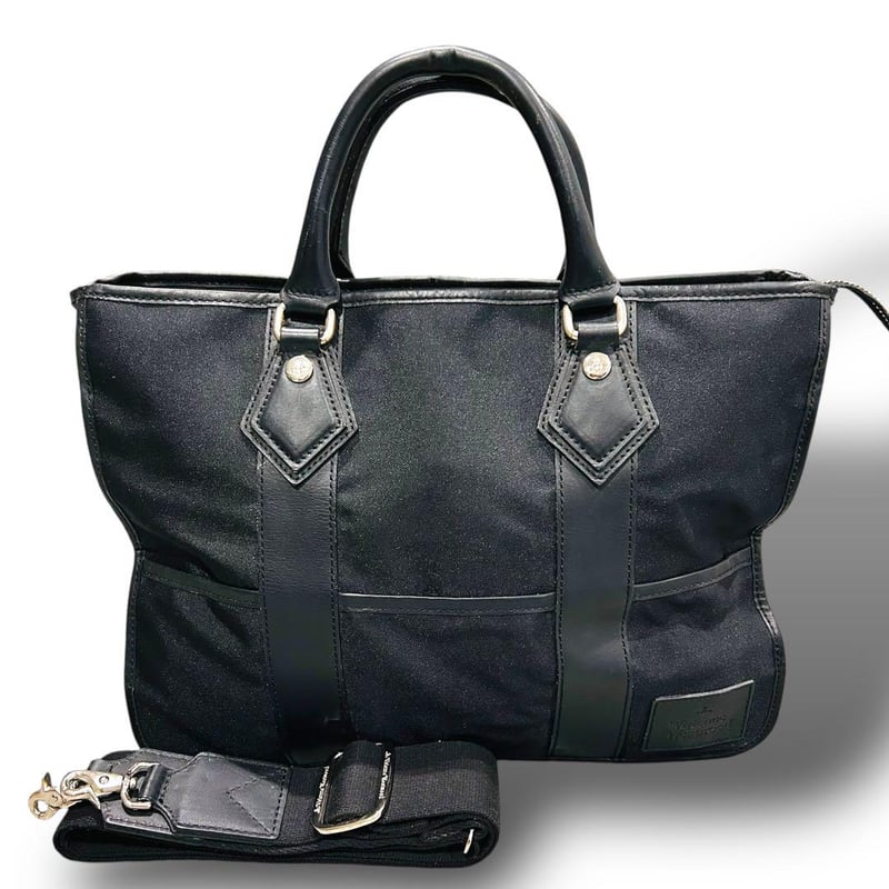 ヴィヴィアンウエストウッド　ビジネスバッグ　ブラック　手持ち 美品 Vivienne Westwood ヴィヴィアン メンズ ビジネスバッグ
