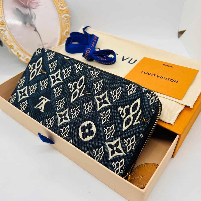 新品未使用 LOUIS VUITTON ジャガード Since1854 長財布 ジッピー ラ...