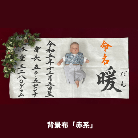 【オプション】命名書アート＋レンタルセット