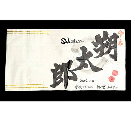 【販売品】書アート：命名書（デザインタイプ）