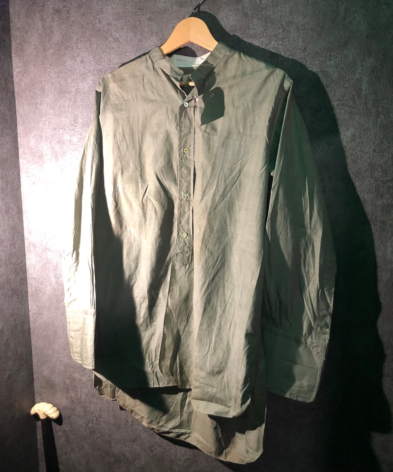 偕行社製 旧日本軍陸軍将校用 バンドカラーシャツ | USED STORE 偕行社製 旧日本軍陸軍将校用 バンドカラーシャツ | USED STORE
