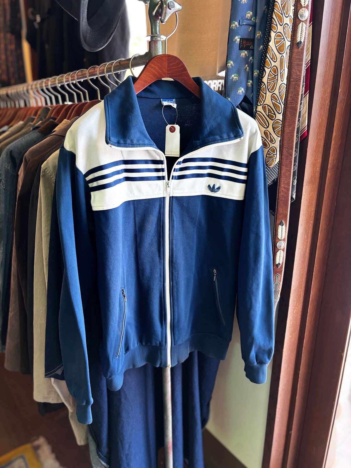 adidas 西ドイツ トラックジャケット adidas◇60s-70s デサント 西ドイツ製/トラックジャケット/ジャージ/4