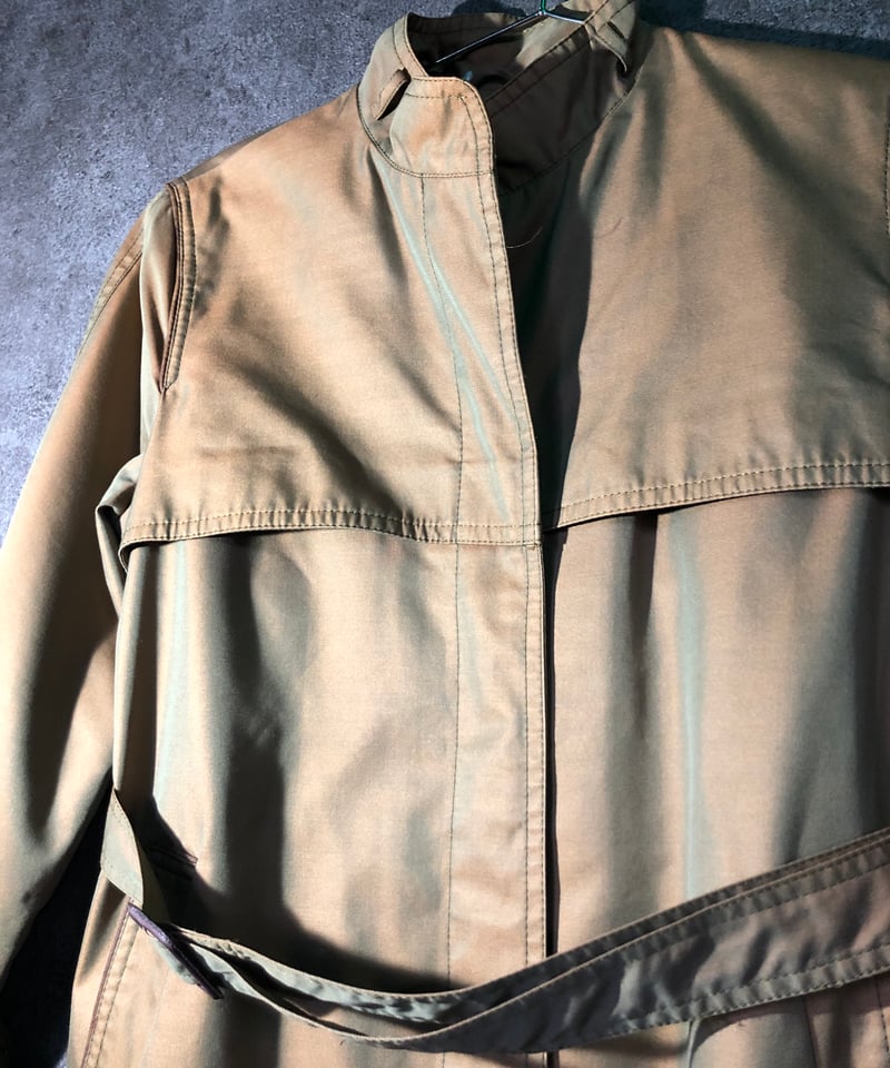 シャンブレー 玉虫トレンチコート | USED STORE BUZZIN シャンブレー 玉虫トレンチコート | USED STORE BUZZIN