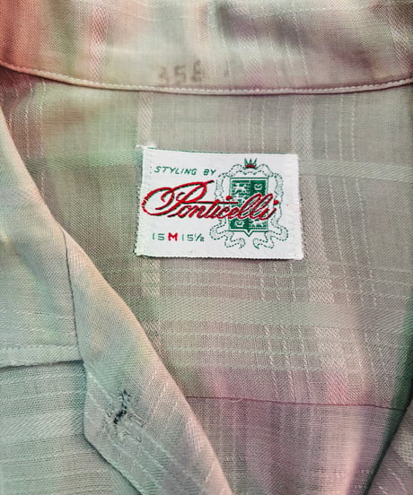 Panticelli 60s レーヨンシルクシャツ
