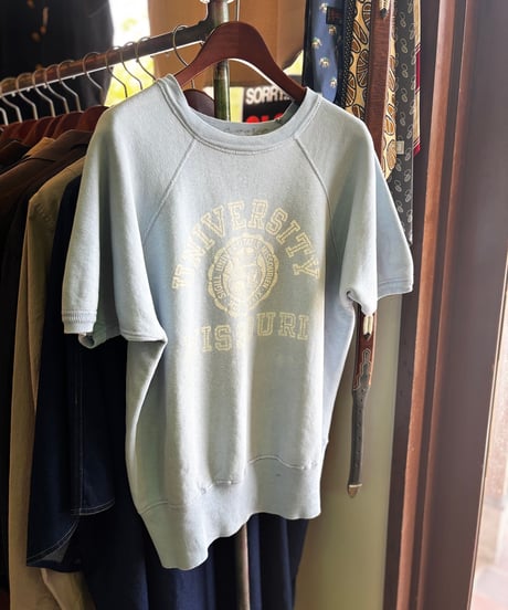 60s champion ランタグ ハーフスウェット