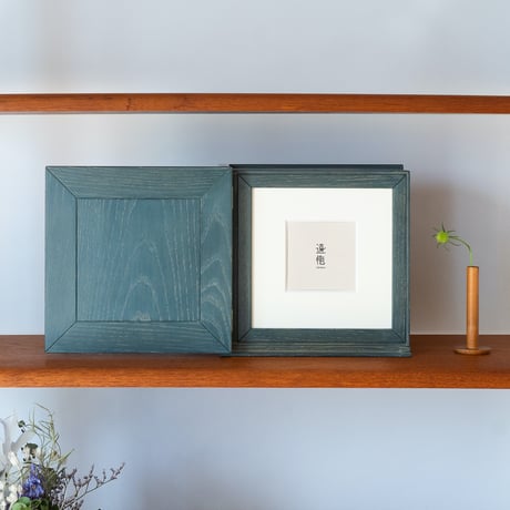 遠憶 祈りの小箱［拭き漆・ペールブルー］ミニ仏壇・遺品収納（初回生産分に限り5,500円引）